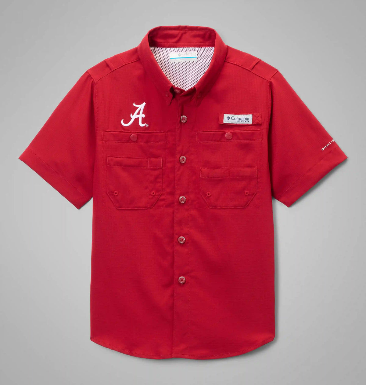 Kids' Collegiate PFG Tamiami Short Sleeve Shirt - Alabama
