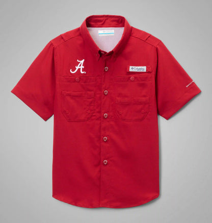Kids' Collegiate PFG Tamiami Short Sleeve Shirt - Alabama
