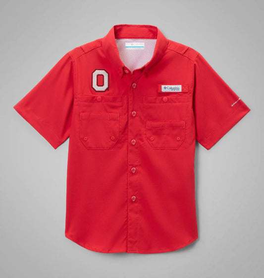 Kids' Collegiate PFG Tamiami Short Sleeve Shirt - Ohio State