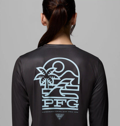 Women's PFG Tidal Tee Palm Waves Long Sleeve Shirt