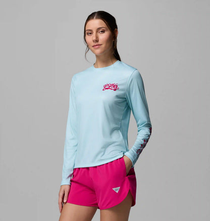 Women's PFG Tidal Tee Palm Waves Long Sleeve Shirt