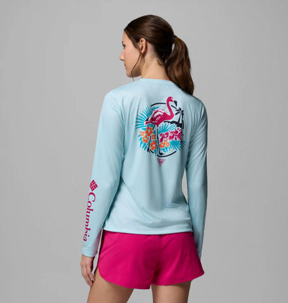 Women's PFG Tidal Tee Palm Waves Long Sleeve Shirt