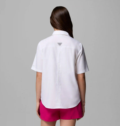 Women's PFG Castback Woven Short Sleeve Shirt