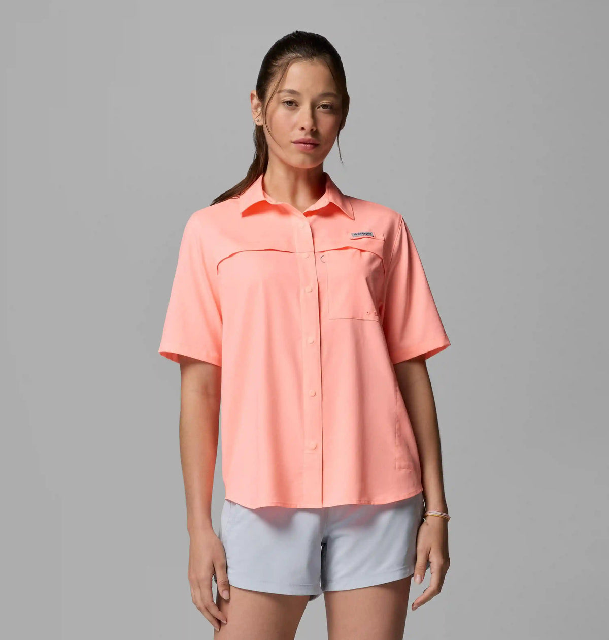 Women's PFG Castback Woven Short Sleeve Shirt