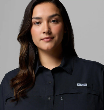 Women's PFG Castback Woven Short Sleeve - Plus Size