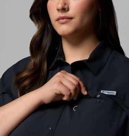 Women's PFG Castback Woven Short Sleeve - Plus Size