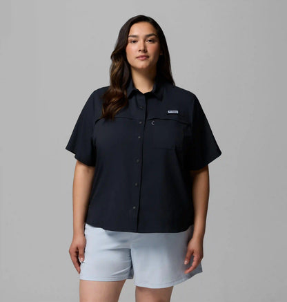 Women's PFG Castback Woven Short Sleeve - Plus Size