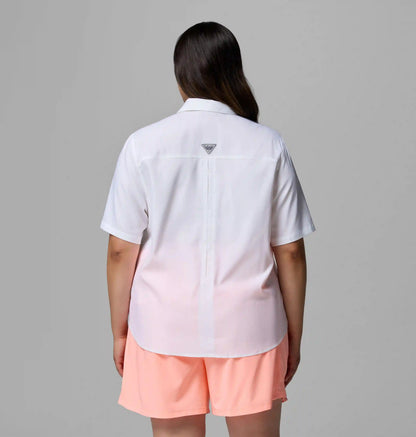 Women's PFG Castback Woven Short Sleeve - Plus Size