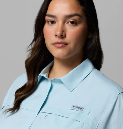 Women's PFG Castback Woven Short Sleeve - Plus Size