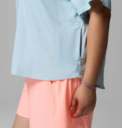 Women's PFG Castback Woven Short Sleeve - Plus Size