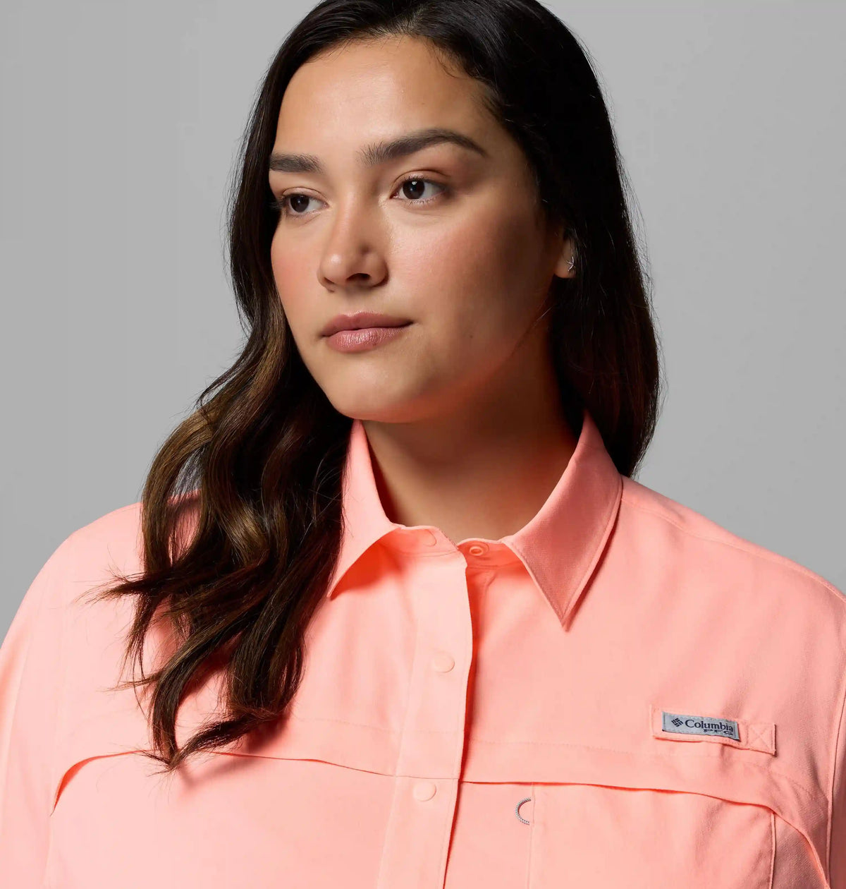 Women's PFG Castback Woven Short Sleeve - Plus Size