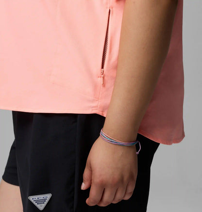 Women's PFG Castback Woven Short Sleeve - Plus Size