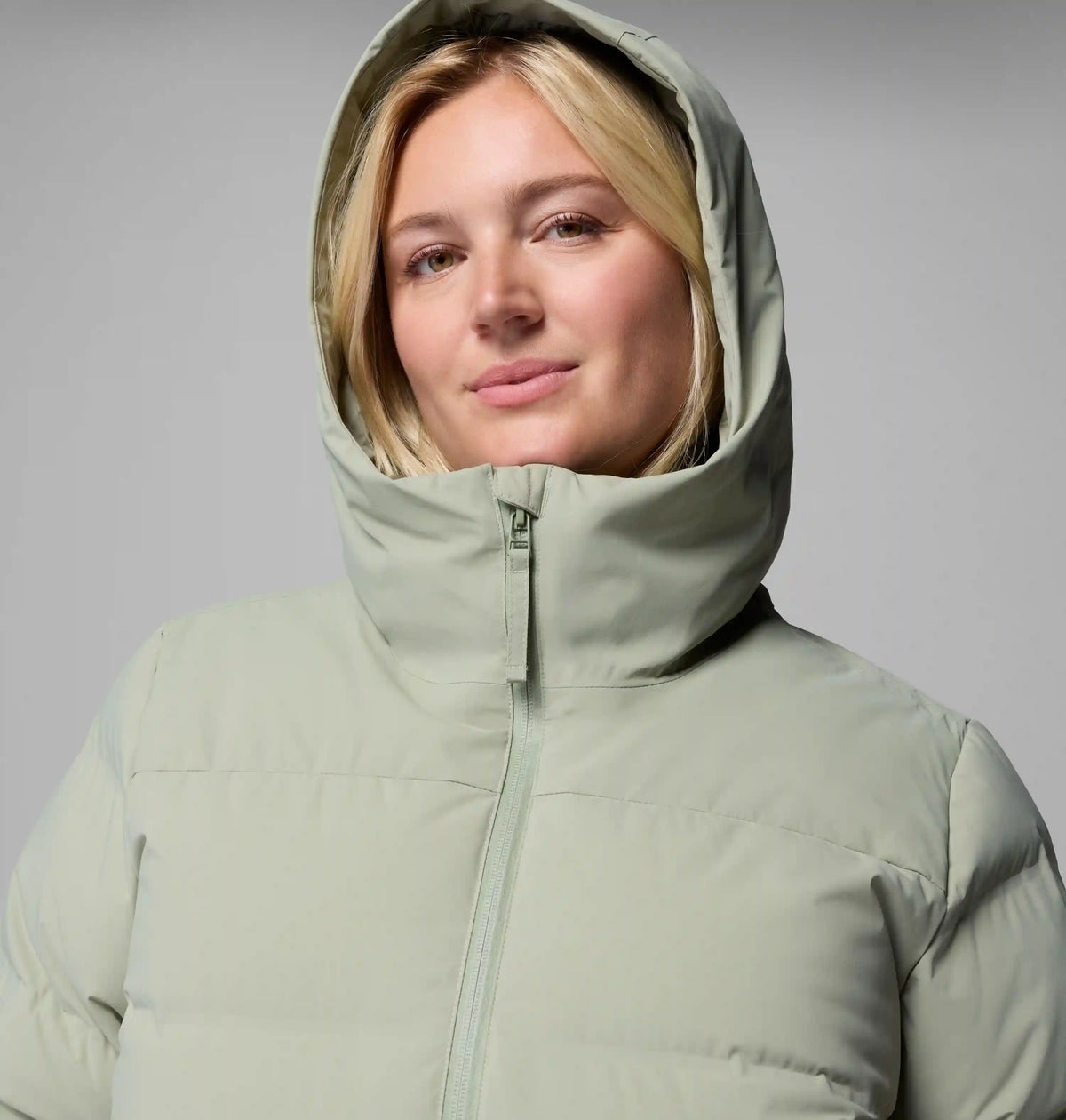 Women's Amaze Puff Heat Seal Mid Hooded Jacket - Plus Size