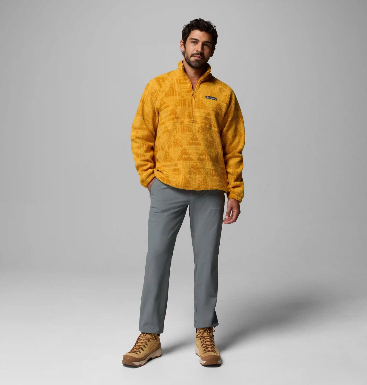 Men's Timber Crest MTR Fleece Printed Half Zip