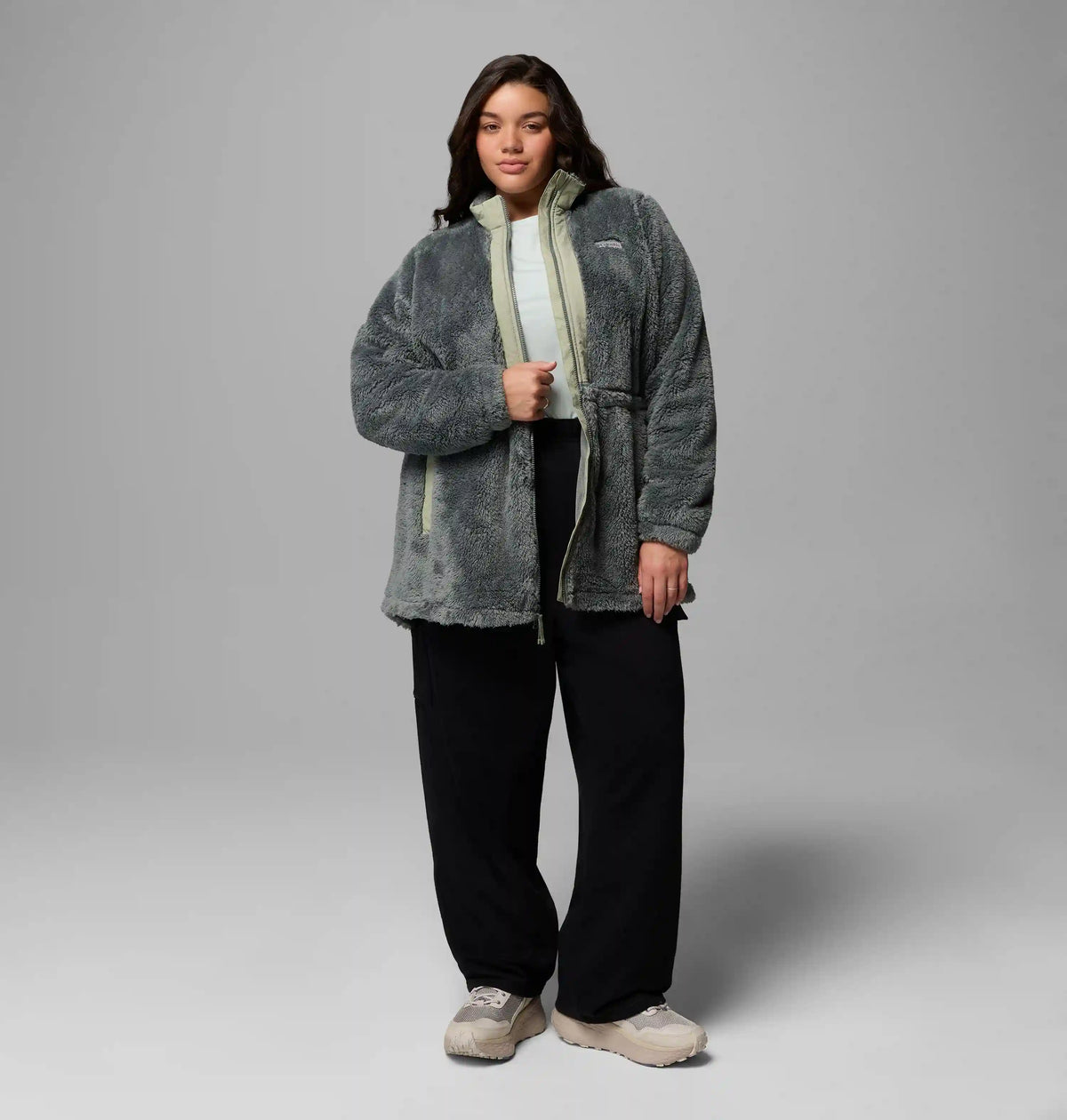 Women's Boundless Discovery Long Sherpa Jacket - Plus Size
