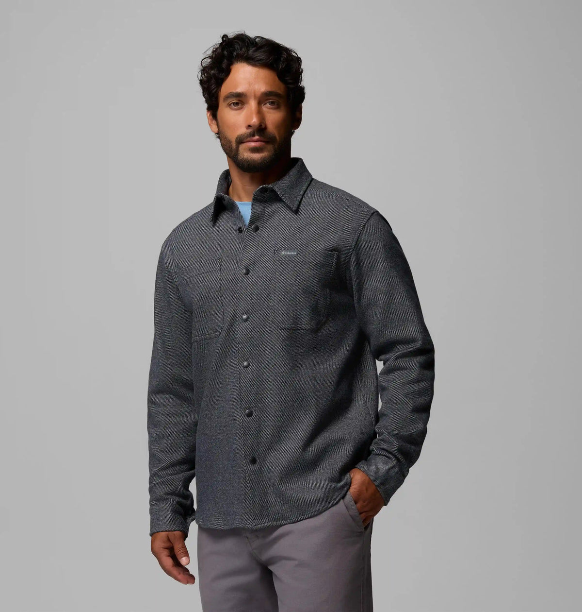 Men's Twill River Long Sleeve Knit Shirt