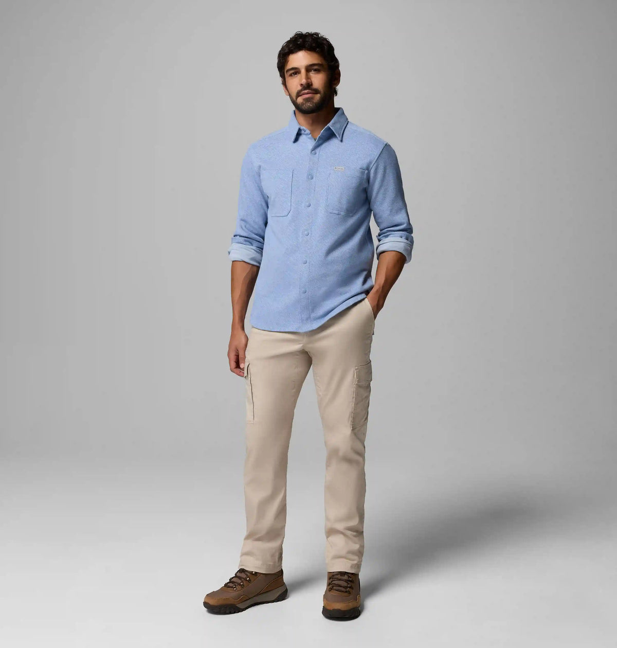 Men's Twill River Long Sleeve Knit Shirt