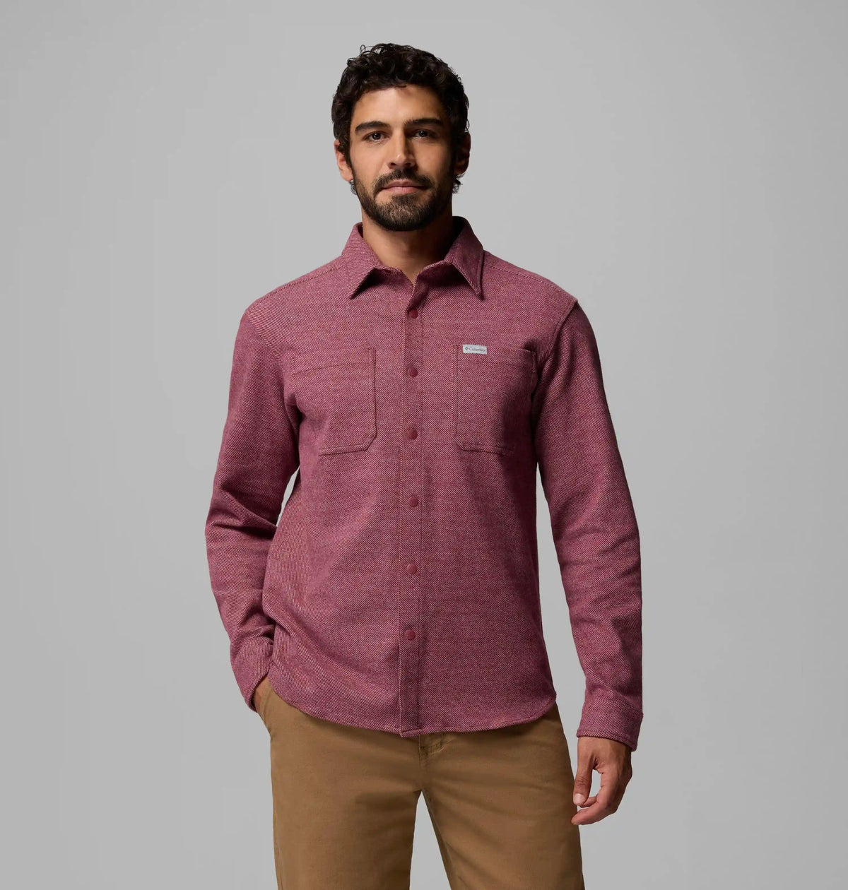 Men's Twill River Long Sleeve Knit Shirt