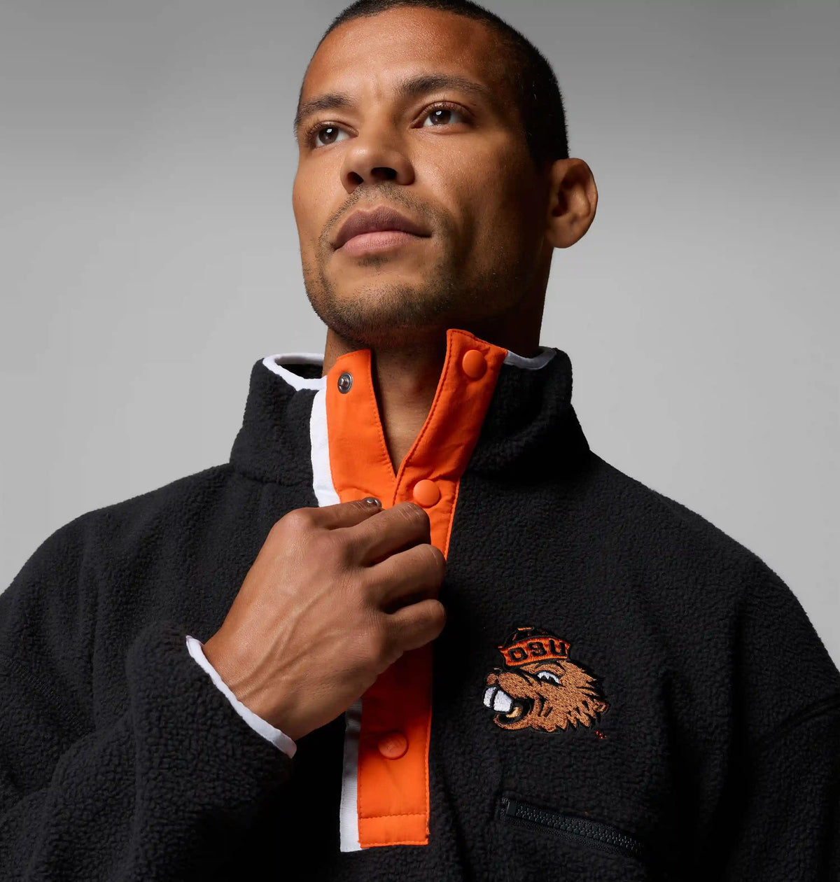 Men's Collegiate Helvetia Half Snap Fleece - Oregon State