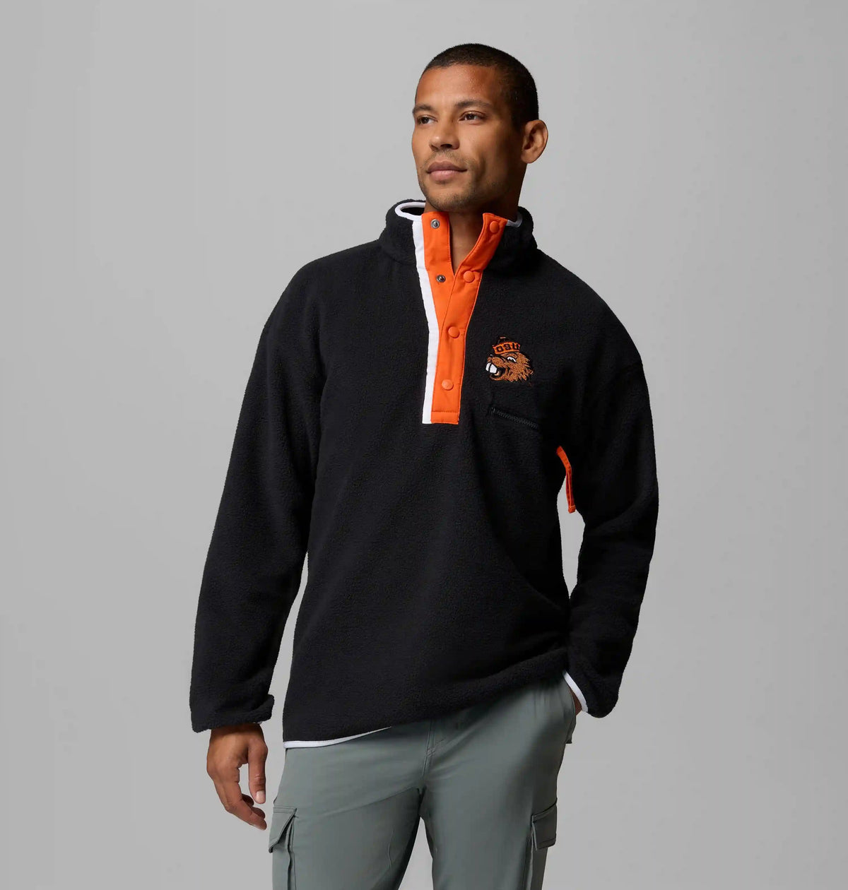 Men's Collegiate Helvetia Half Snap Fleece - Oregon State