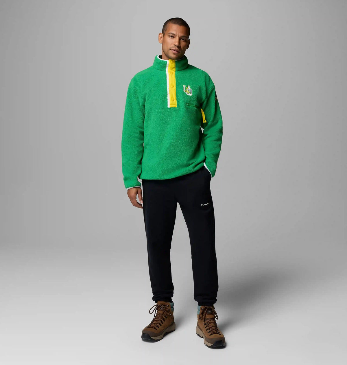 Men's Collegiate Helvetia Half Snap Fleece - Oregon