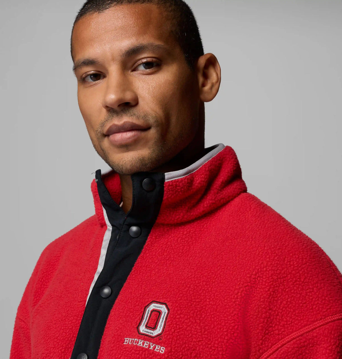 Men's Collegiate Helvetia Half Snap Fleece - Ohio State