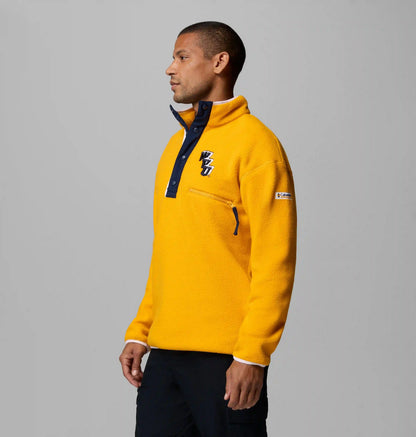 Men's Collegiate Helvetia Half Snap Fleece - West Virginia