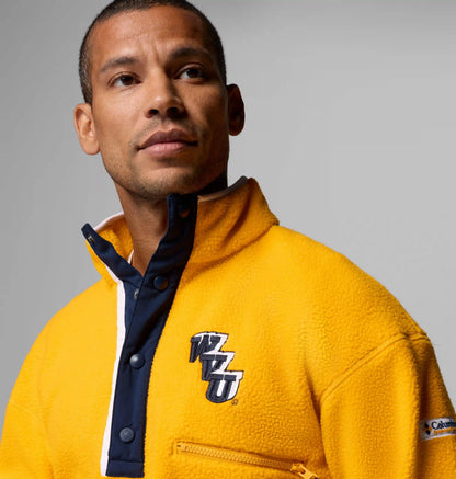 Men's Collegiate Helvetia Half Snap Fleece - West Virginia