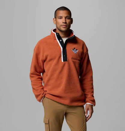 Men's Collegiate Helvetia Half Snap Fleece - Texas