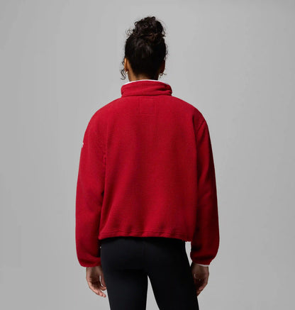 Women's Collegiate Helvetia Cropped Half Snap Fleece - Alabama