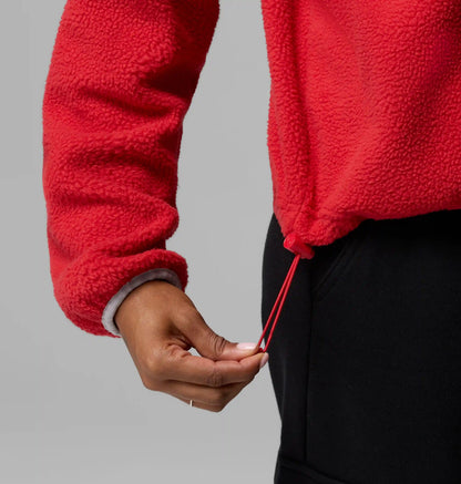 Women's Collegiate Helvetia Cropped Half Snap Fleece - Ohio State