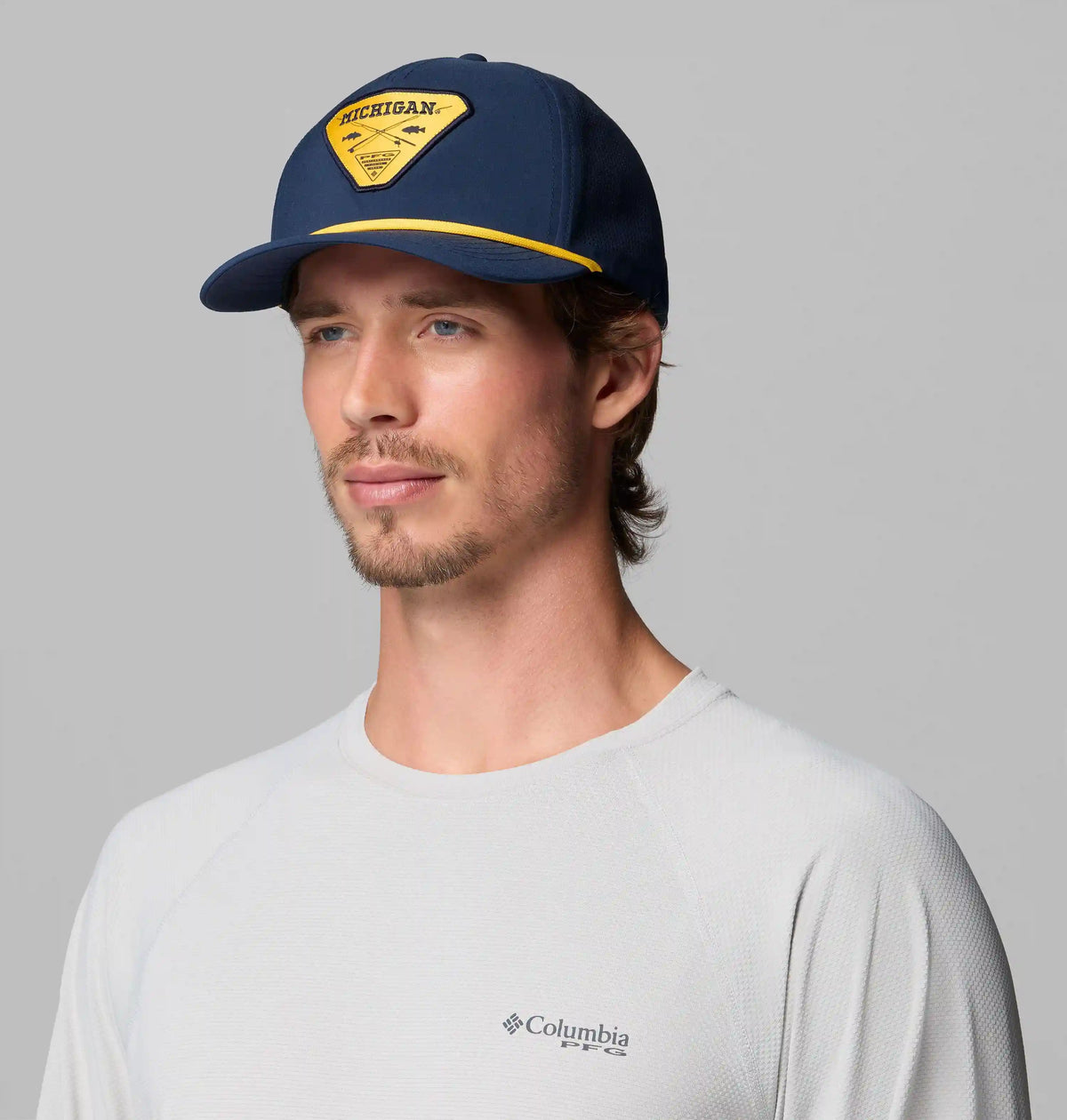 Collegiate PFG Tidal Pursuit 110 Snapback - Michigan