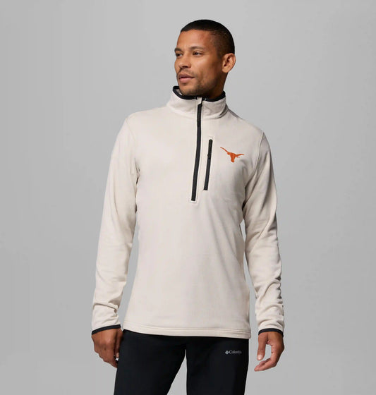 Men's Collegiate Essential Hike Grid Fleece Half Zip - Texas