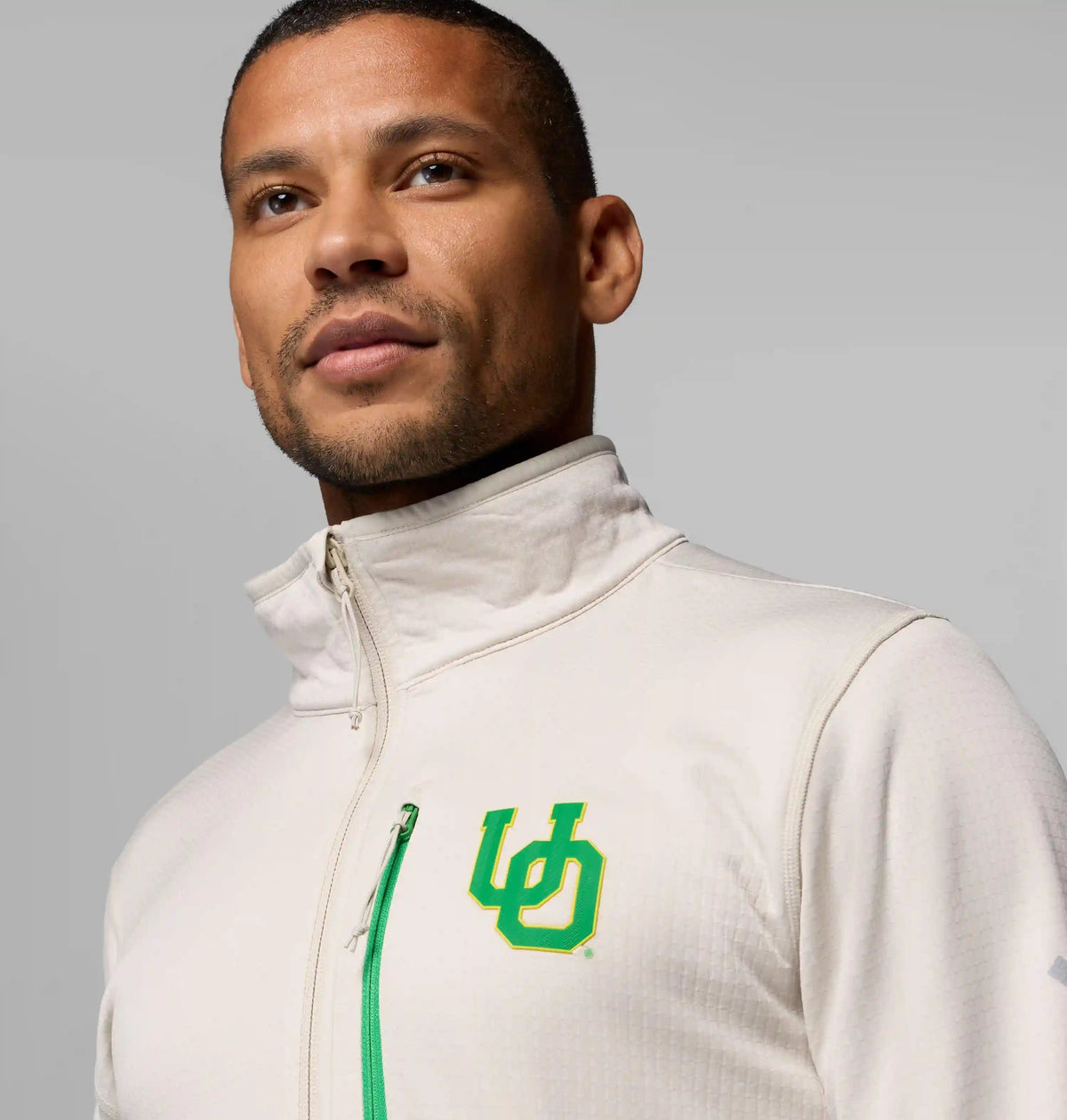 Men's Collegiate Essential Hike Grid Fleece Half Zip - Oregon