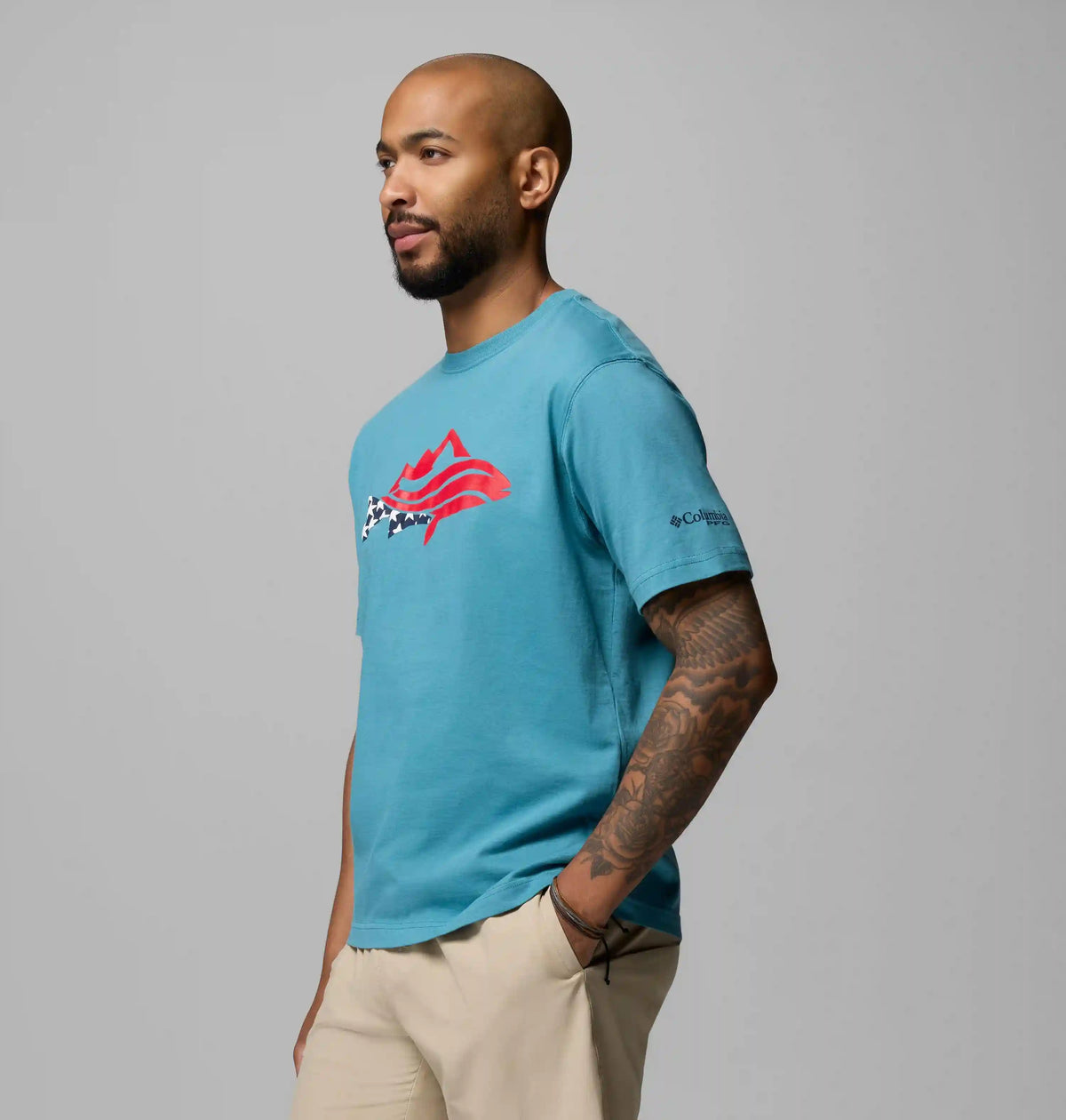 Men's PFG Silver Bank Trout Mountain T-Shirt