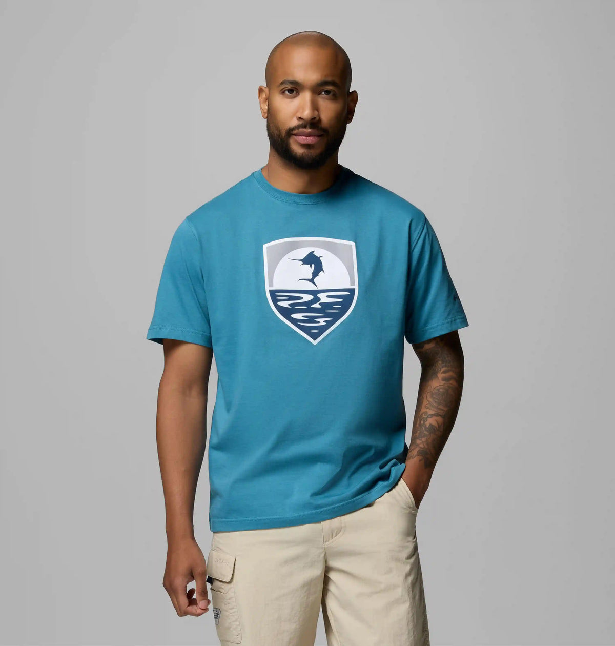 Men's PFG Silver Bank T-Shirt