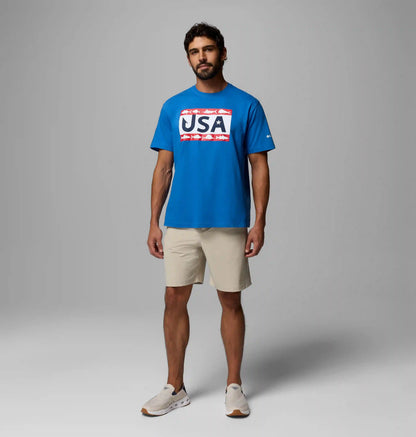 Men's PFG Silver Bank Americana Hook Flag T-Shirt