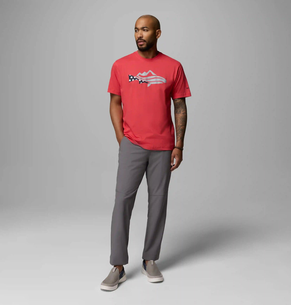 Men's PFG Silver Bank Trout Mountain T-Shirt