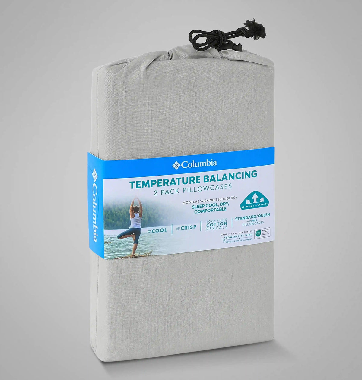 Omni-Wick Cotton Percale Pillowcase - Standard