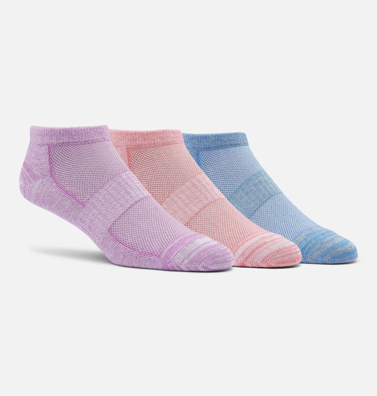 Women's Flat Knit Marled No-Show Sock