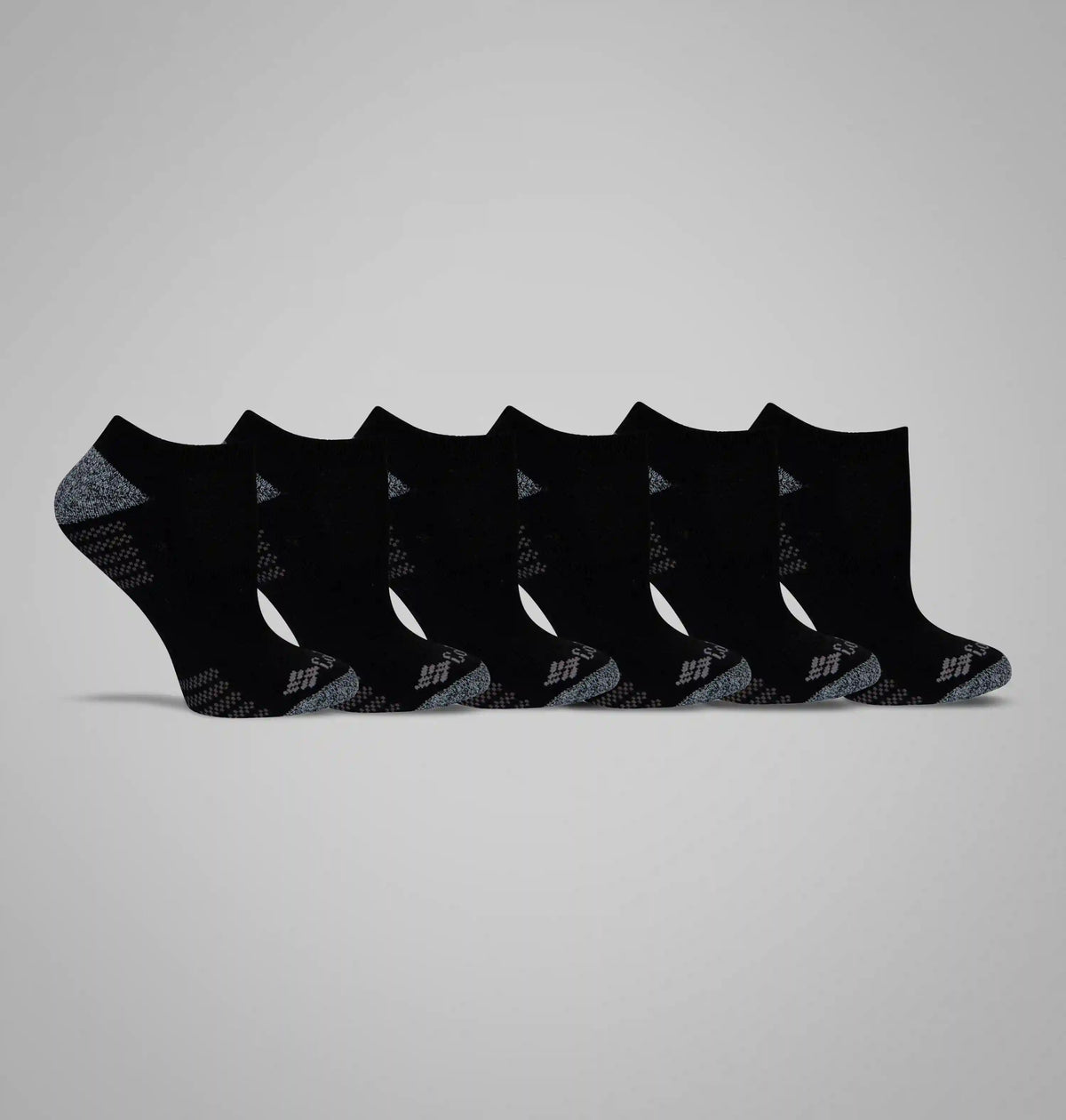Women's No-Show With Pique Footbed Socks - 6 Pack