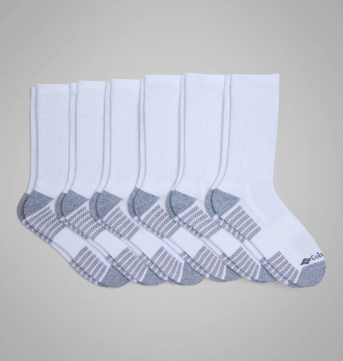 Men's Crew With Pique Footbed Socks - 6 Pack