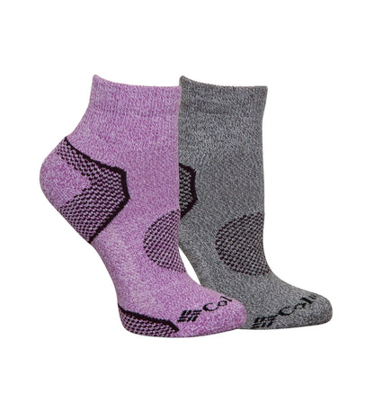 Balance Point Walk Quarter Socks - 2 Pack