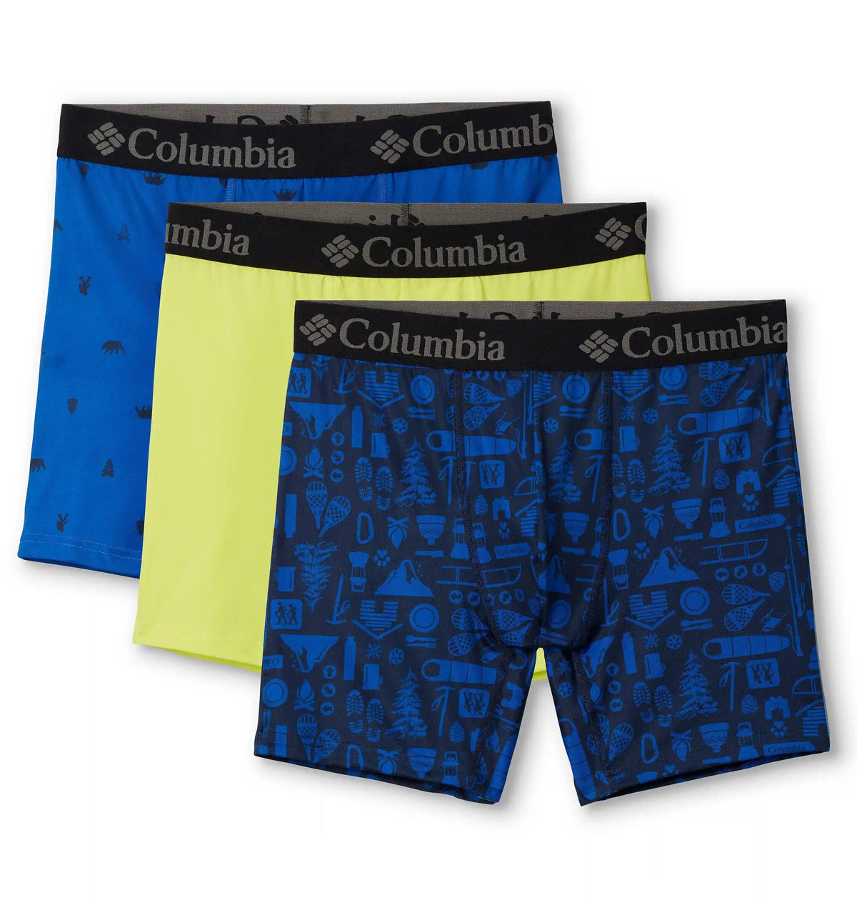 Mens Printed 360 Stretch Boxer Briefs - 3 Pack