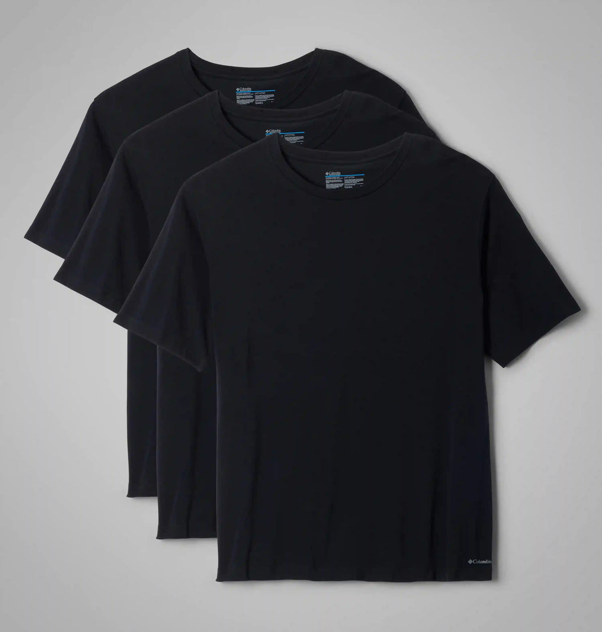 Men's Cotton Stretch Crew Neck Tee - Big- 3 Pack