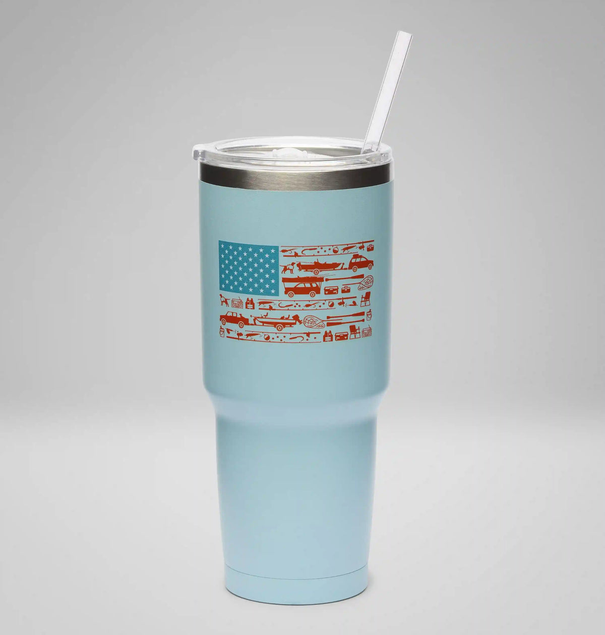 Stainless Steel Vacuum Tumbler With Straw - 30 oz