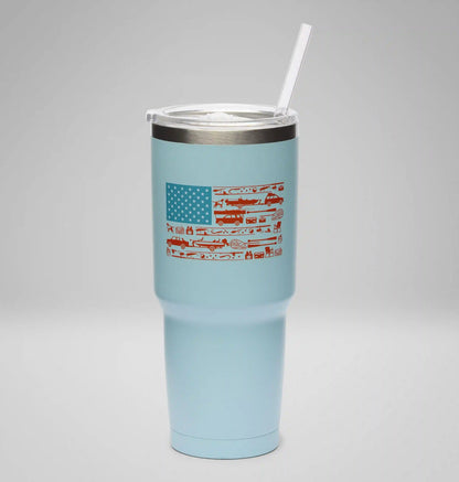 Stainless Steel Vacuum Tumbler With Straw - 30 oz