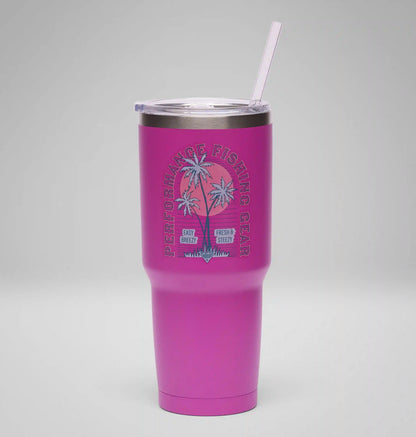 Stainless Steel Vacuum Tumbler With Straw - 30 oz