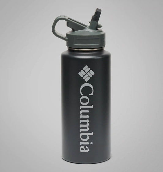 Stainless Steel Vacuum Bottle With Straw - 32 ounces