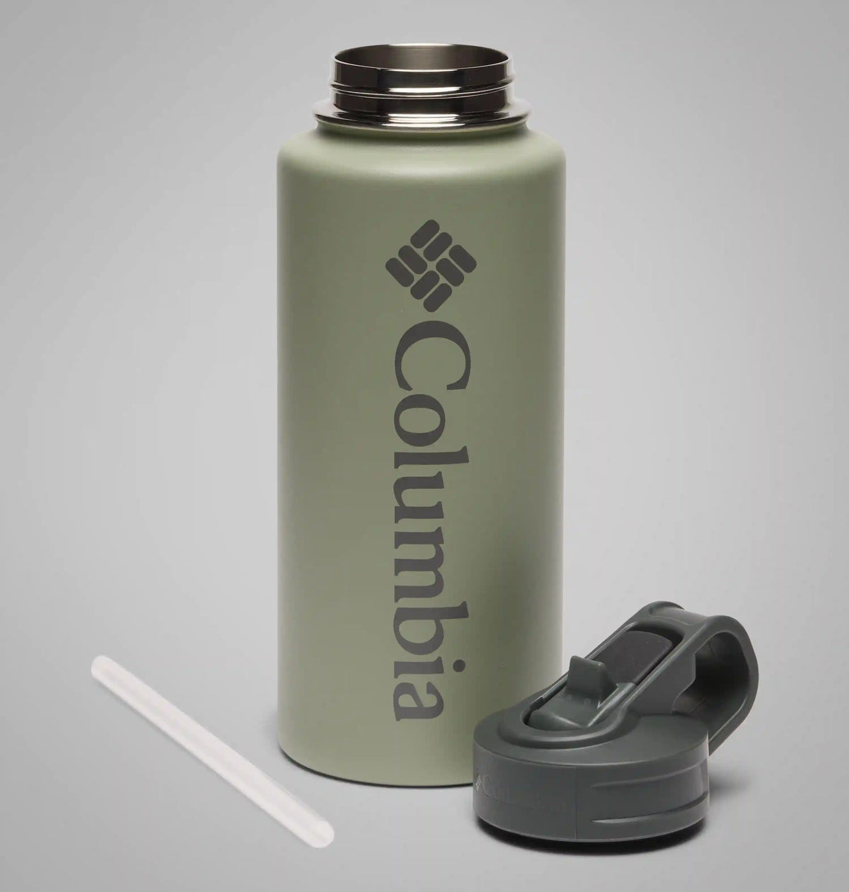 Stainless Steel Vacuum Bottle With Straw - 32 ounces
